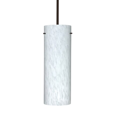 Besa Lighting Stilo 18 Stem Pendant, Carrera, Bronze Finish, 1x11W LED 1TT-412819-LED-BR